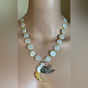 22-1/2 inch Freshwater Pearl Coin bead necklace NWOT